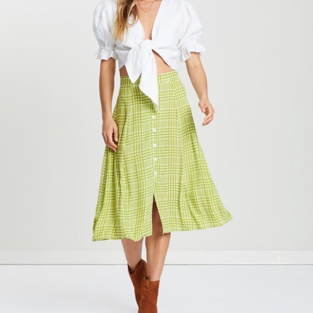 NWT FAITHFULL THE BRAND High-waist Midi Skirt